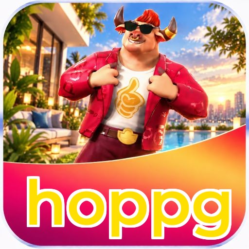 Interface da plataforma hoppg mostrando slots populares e bônus de boas-vindas